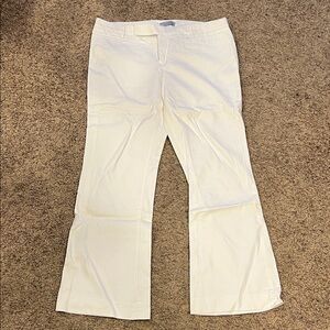 GAP white modern boot pants
